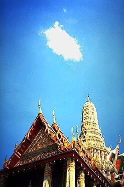 Phrang and a Cloud<br>Bangkok, Thailand: The Grand Palace, Bangkok, Thailand
: Buildings; The Grand Palace.